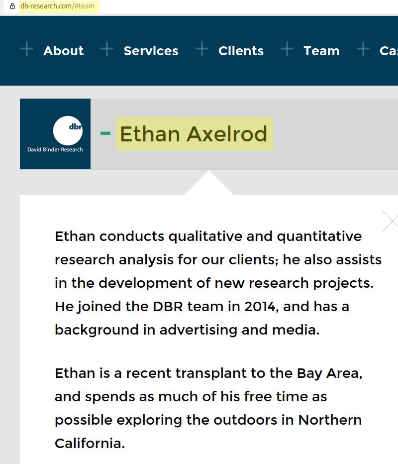 Diagram: Ethan Axelrod in DBR