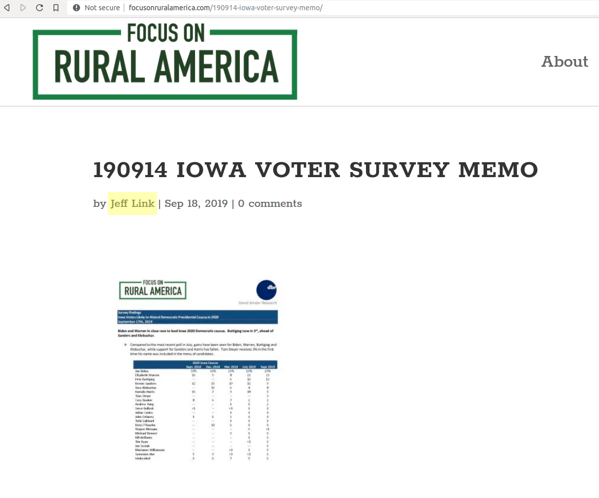 Diagram: Focus on America Summary page